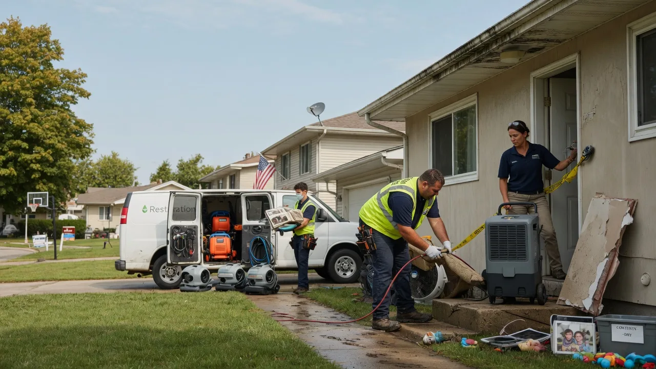 Water Damage Restoration in Evansville, WI near me